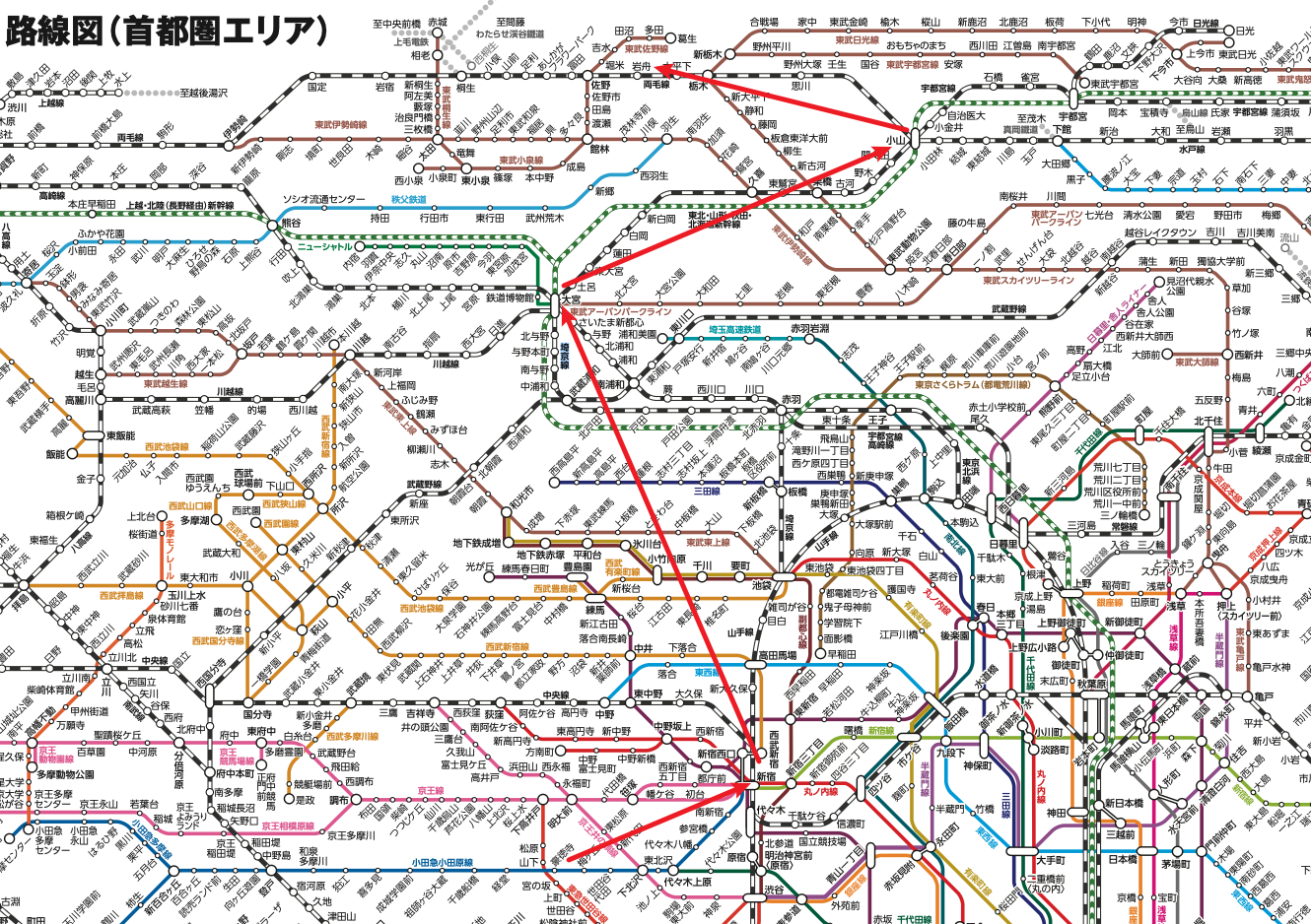 电车路线图